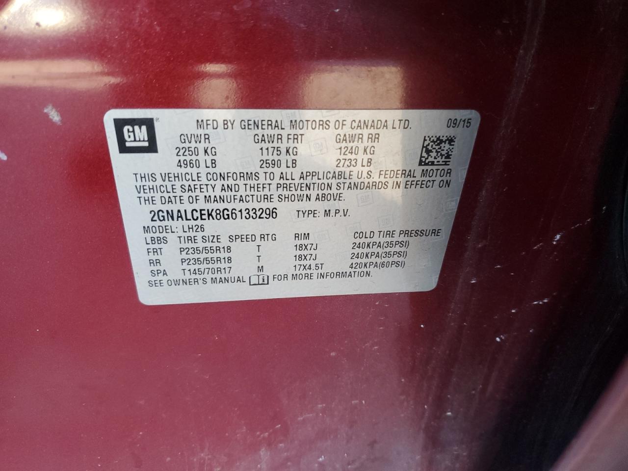 CHEVROLET EQUINOX LT