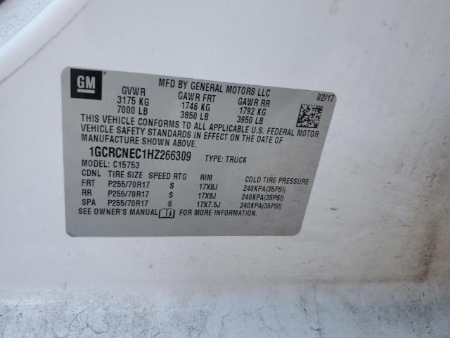 2017 CHEVROLET SILVERADO 1GCRCNEC1HZ266309