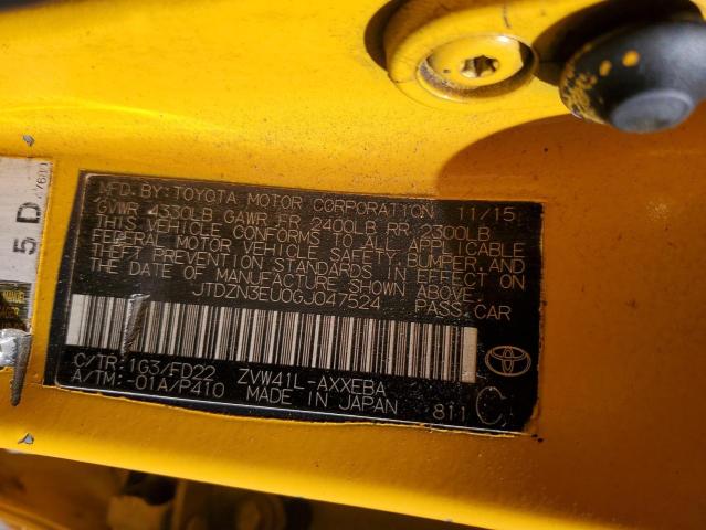 2016 TOYOTA PRIUS V JTDZN3EU0GJ047524