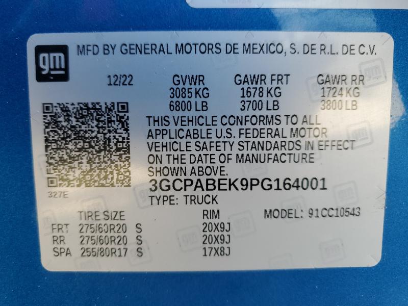 2023 CHEVROLET SILVERADO #3268376757