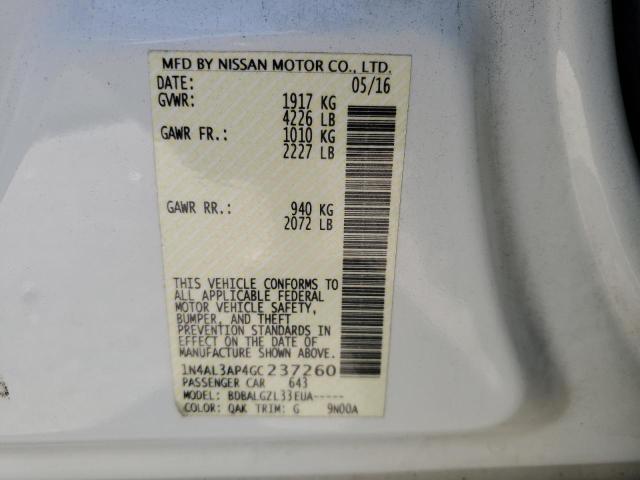 2016 NISSAN ALTIMA 2.5 #3304693915