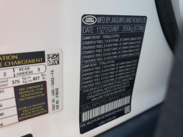 2022 LAND ROVER RANGE ROVE #3303903746