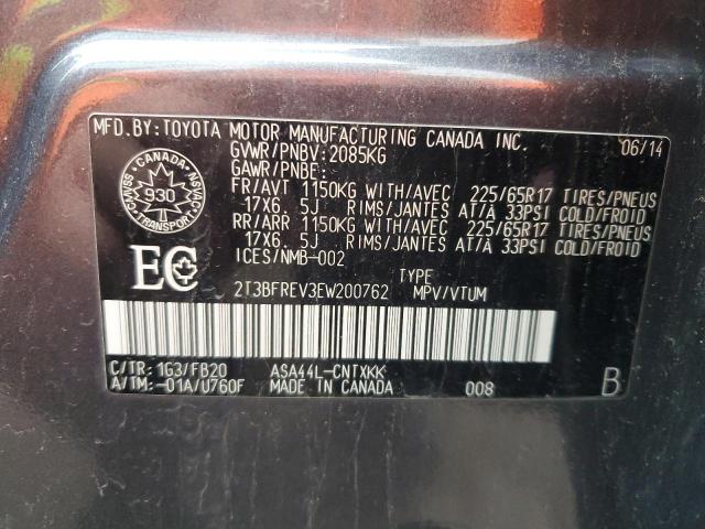 2014 TOYOTA RAV4 LE - 2T3BFREV3EW200762