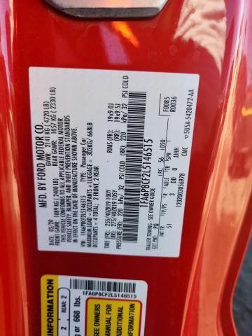 2020 FORD MUSTANG GT #3280485126