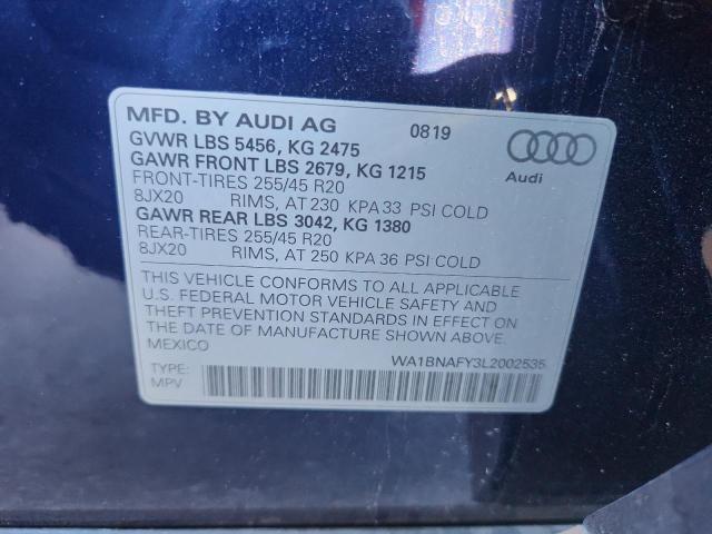 2020 AUDI Q5 PREMIUM PLUS - WA1BNAFY3L2002535