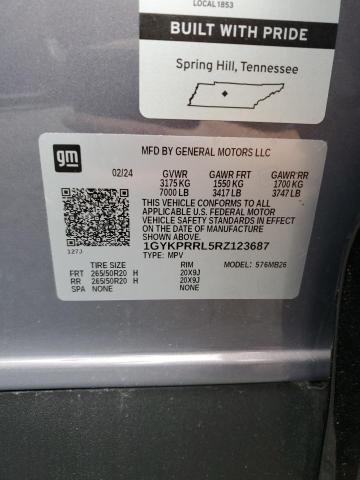 2024 CADILLAC LYRIQ LUXU 1GYKPRRL5RZ123687