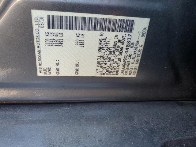 2016 NISSAN MAXIMA 3.5 - 1N4AA6AP9GC448817