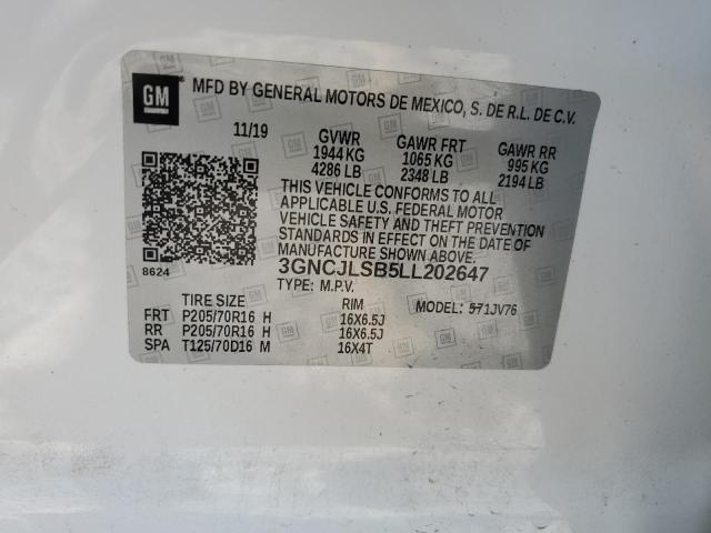 2020 CHEVROLET TRAX 1LT - 3GNCJLSB5LL202647