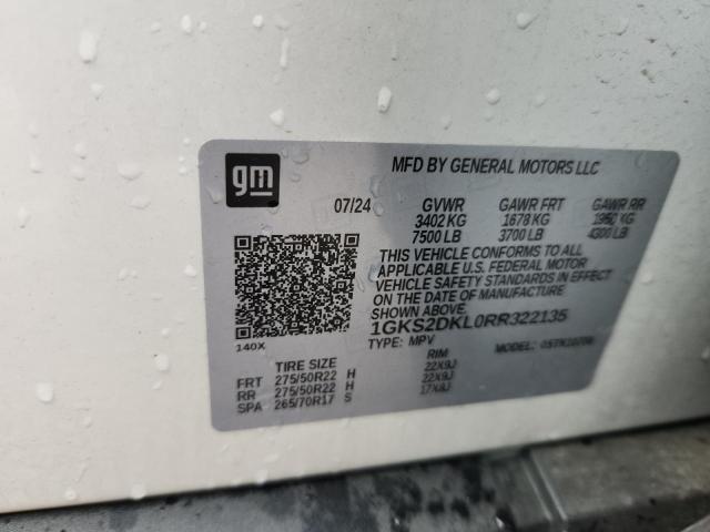 2024 GMC YUKON DENA - 1GKS2DKL0RR322135