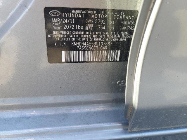 2011 HYUNDAI ELANTRA GL - KMHDH4AE5BU137387