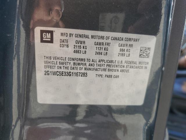 2016 CHEVROLET IMPALA LIM 2G1WC5E33G1167283