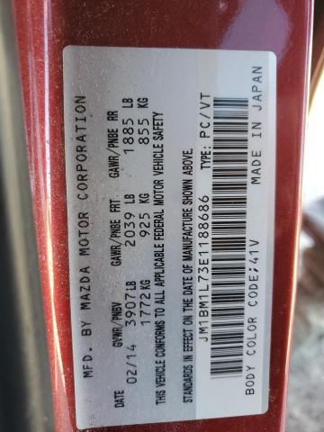 2014 MAZDA 3 TOURING - JM1BM1L73E1188686