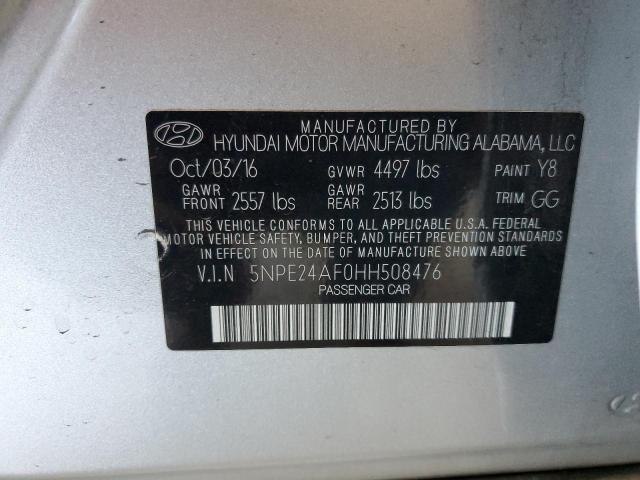 2017 HYUNDAI SONATA SE 5NPE24AF0HH508476