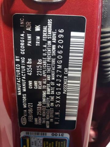 2021 KIA K5 LXS - 5XXG14J27MG062096