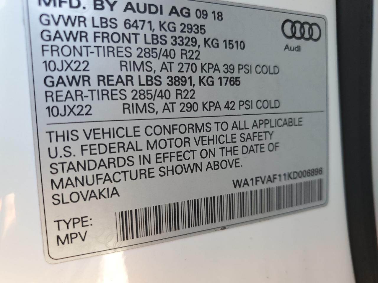 AUDI Q8 PRESTIGE S-LINE