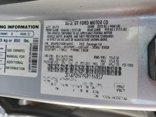 2016 FORD FUSION SE - 3FA6P0H74GR146957