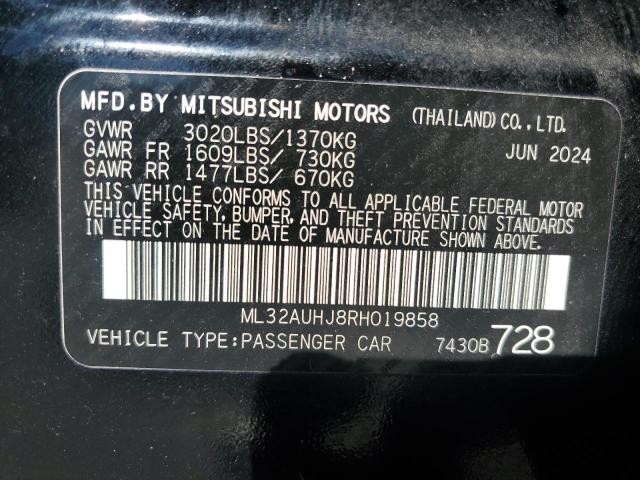 2024 MITSUBISHI MIRAGE ES ML32AUHJ8RH019858