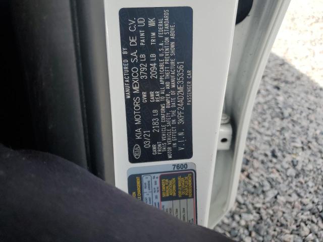 2021 KIA FORTE FE #3302798981