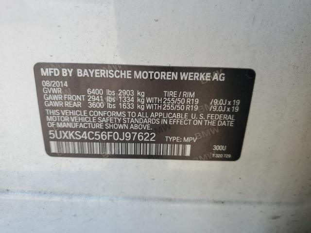 2015 BMW X5 XDRIVE3 5UXKS4C56F0J97622