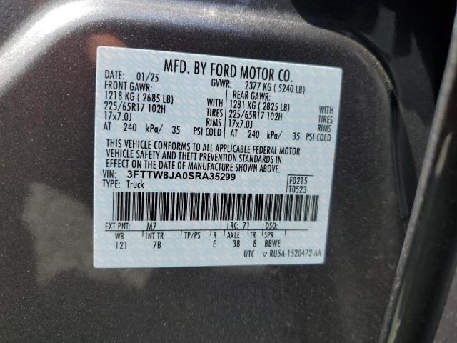 2025 FORD MAVERICK X 3FTTW8JA0SRA35299