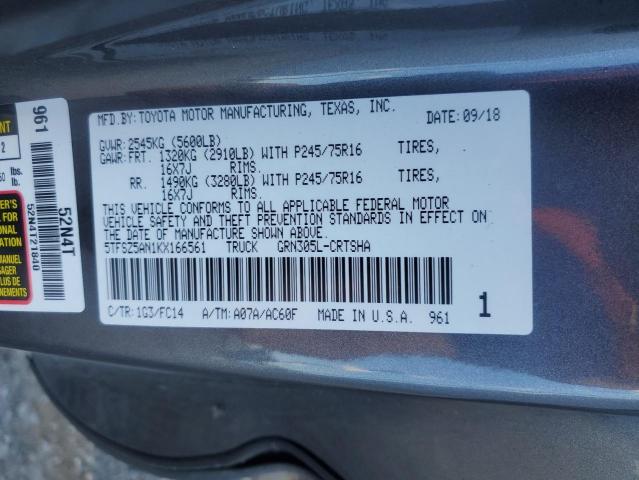 2019 TOYOTA TACOMA ACC 5TFSZ5AN1KX166561