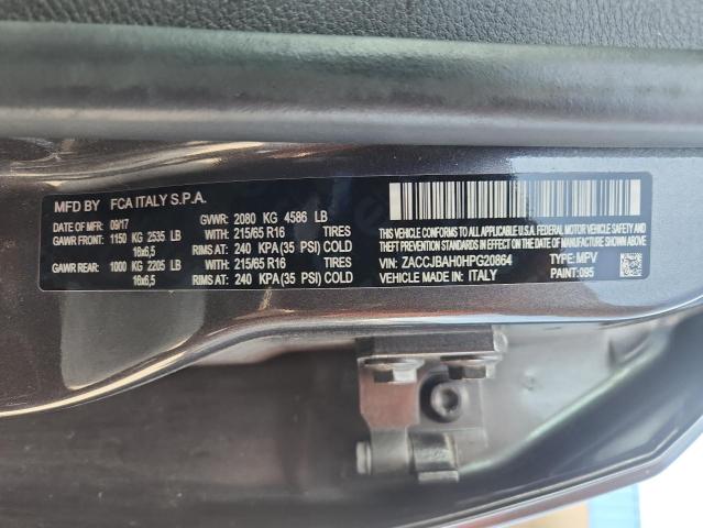 2017 JEEP RENEGADE S - ZACCJBAH0HPG20864