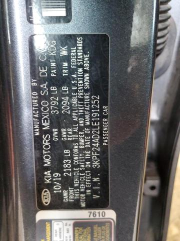 2020 KIA FORTE FE #3292453673