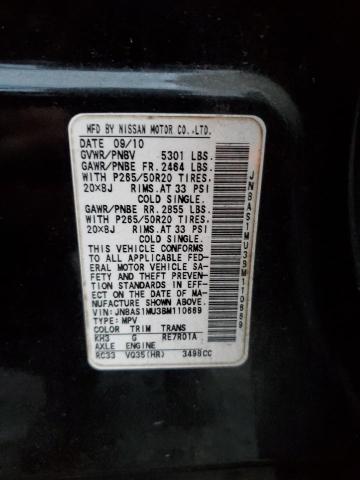 2011 INFINITI FX35 - JN8AS1MU3BM110669