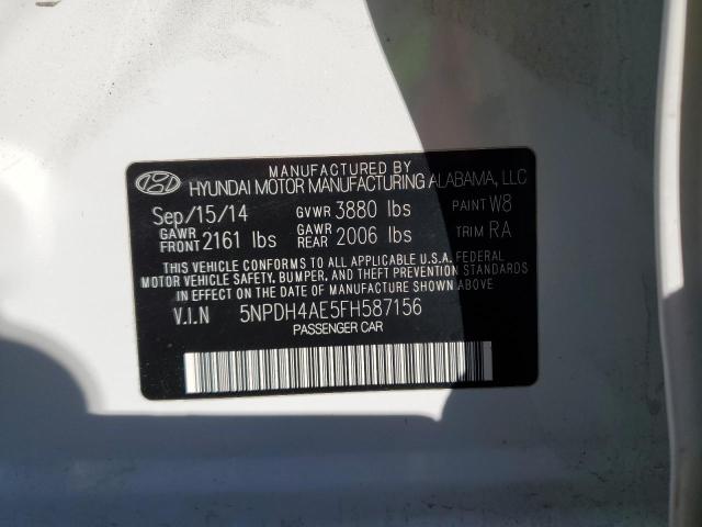 2015 HYUNDAI ELANTRA SE - 5NPDH4AE5FH587156
