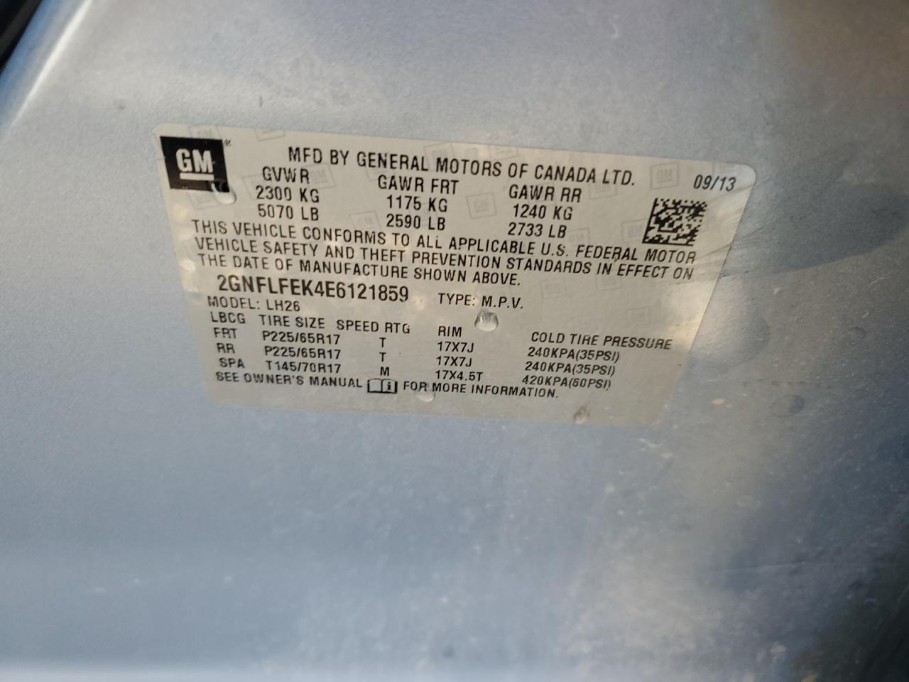 CHEVROLET EQUINOX LT