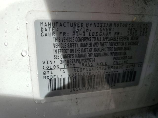 2018 NISSAN SENTRA S #3302727002