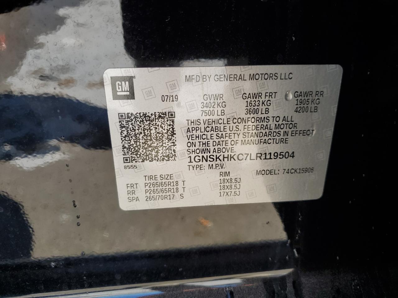 CHEVROLET SUBURBAN K1500 LT