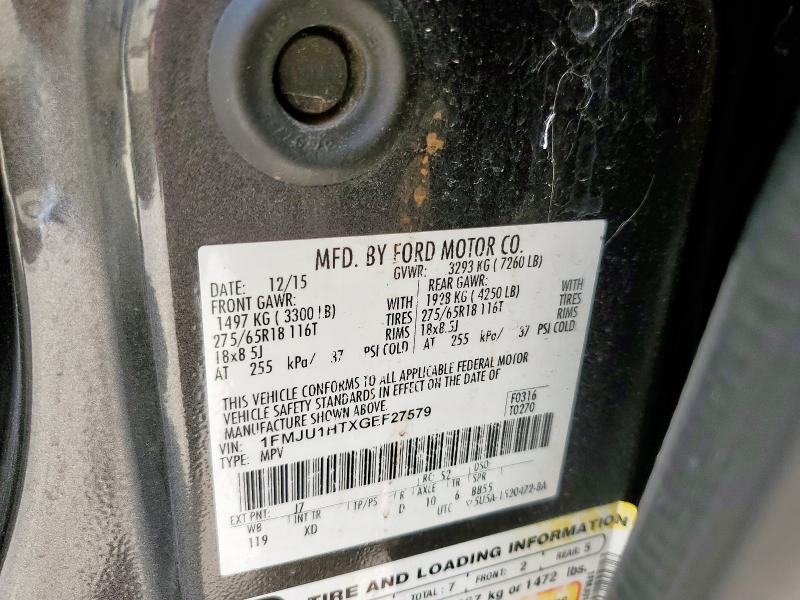 2016 FORD OTHER 1FMJU1HTXGEF27579
