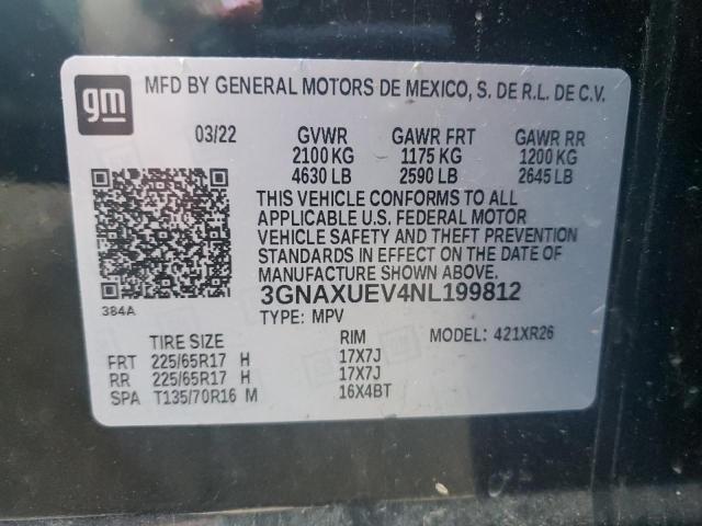 2022 CHEVROLET EQUINOX LT #3311580753