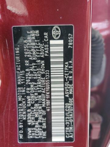 2016 TOYOTA CAMRY LE 4T1BF1FK1GU551333