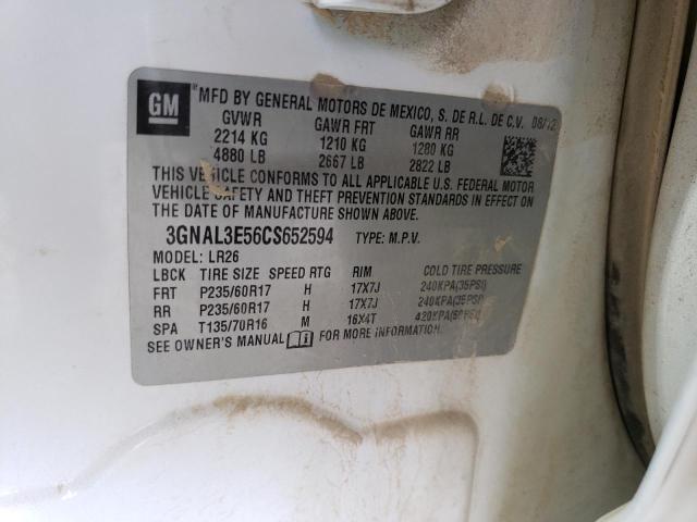 2012 CHEVROLET CAPTIVA SP #3291385160