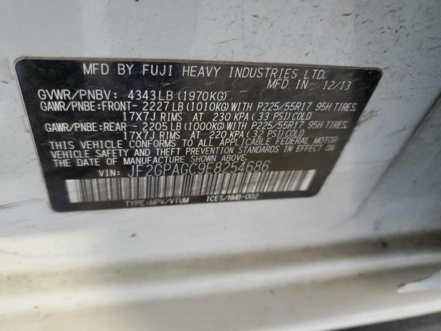 2014 SUBARU XV CROSSTR - JF2GPAGC9E8254686