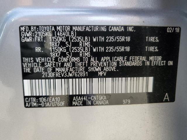 2018 TOYOTA RAV4 LIMIT 2T3DFREV3JW762891