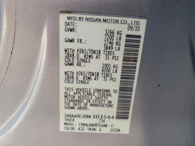 2011 NISSAN TITAN S - 1N6AA0EJ0BN303544