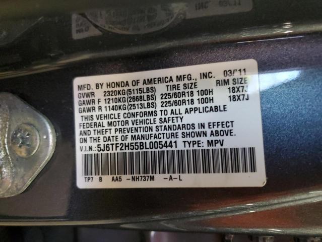 2011 HONDA ACCORD CRO - 5J6TF2H55BL005441