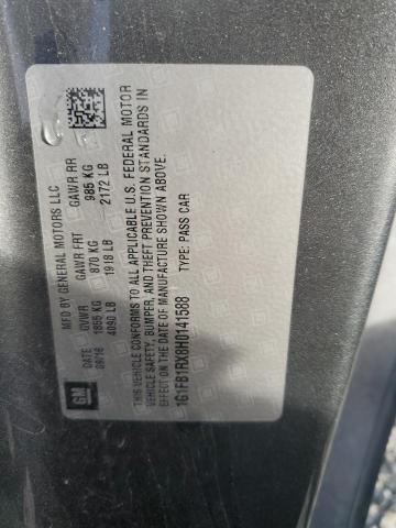 2017 CHEVROLET CAMARO LT - 1G1FB1RX8H0141588