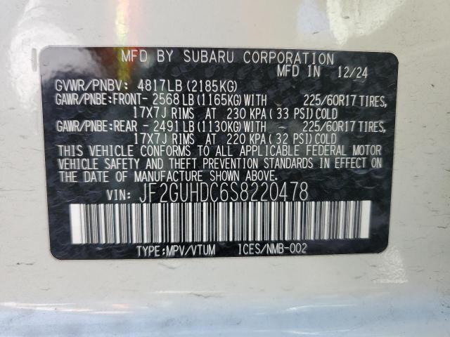 2025 SUBARU CROSSTREK #3290281272