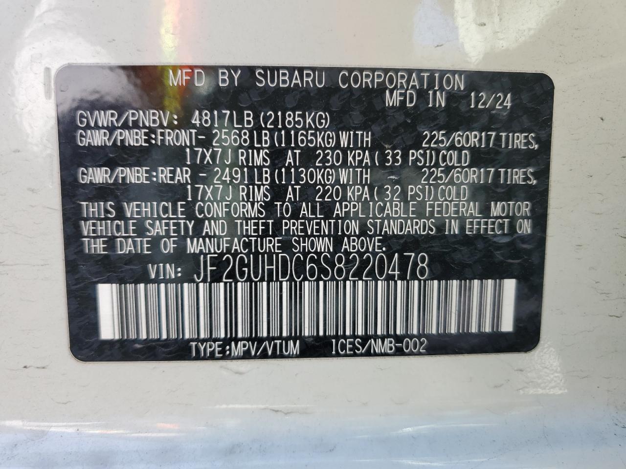 SUBARU CROSSTREK PREMIUM