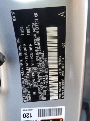 2017 TOYOTA SIENNA XLE - 5TDYZ3DC4HS842623