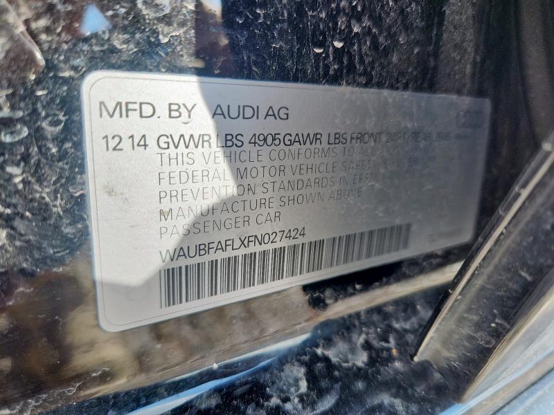 2015 AUDI A4 PREMIUM - WAUBFAFLXFN027424