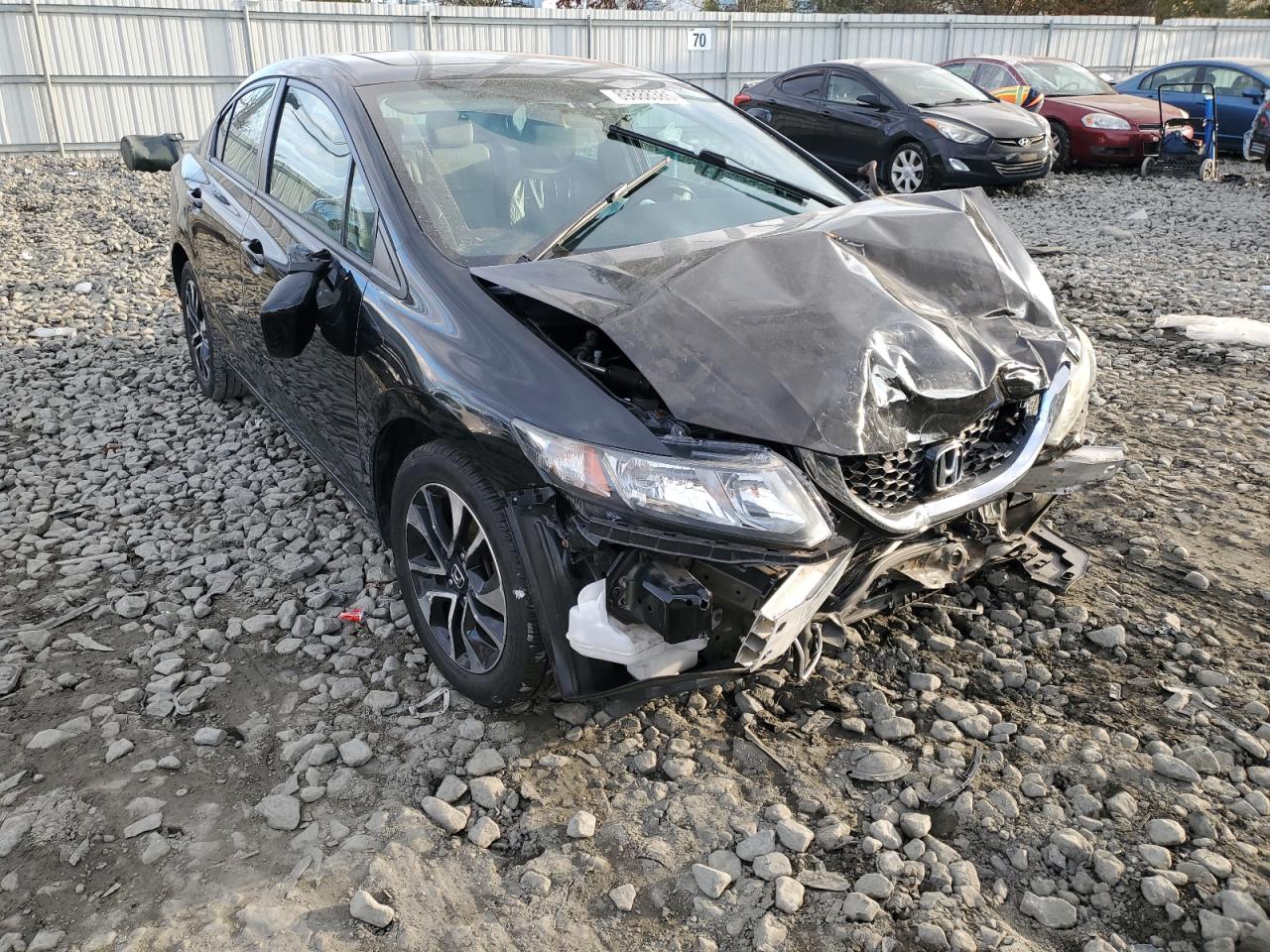 Lot #3309421983 2014 HONDA CIVIC EX