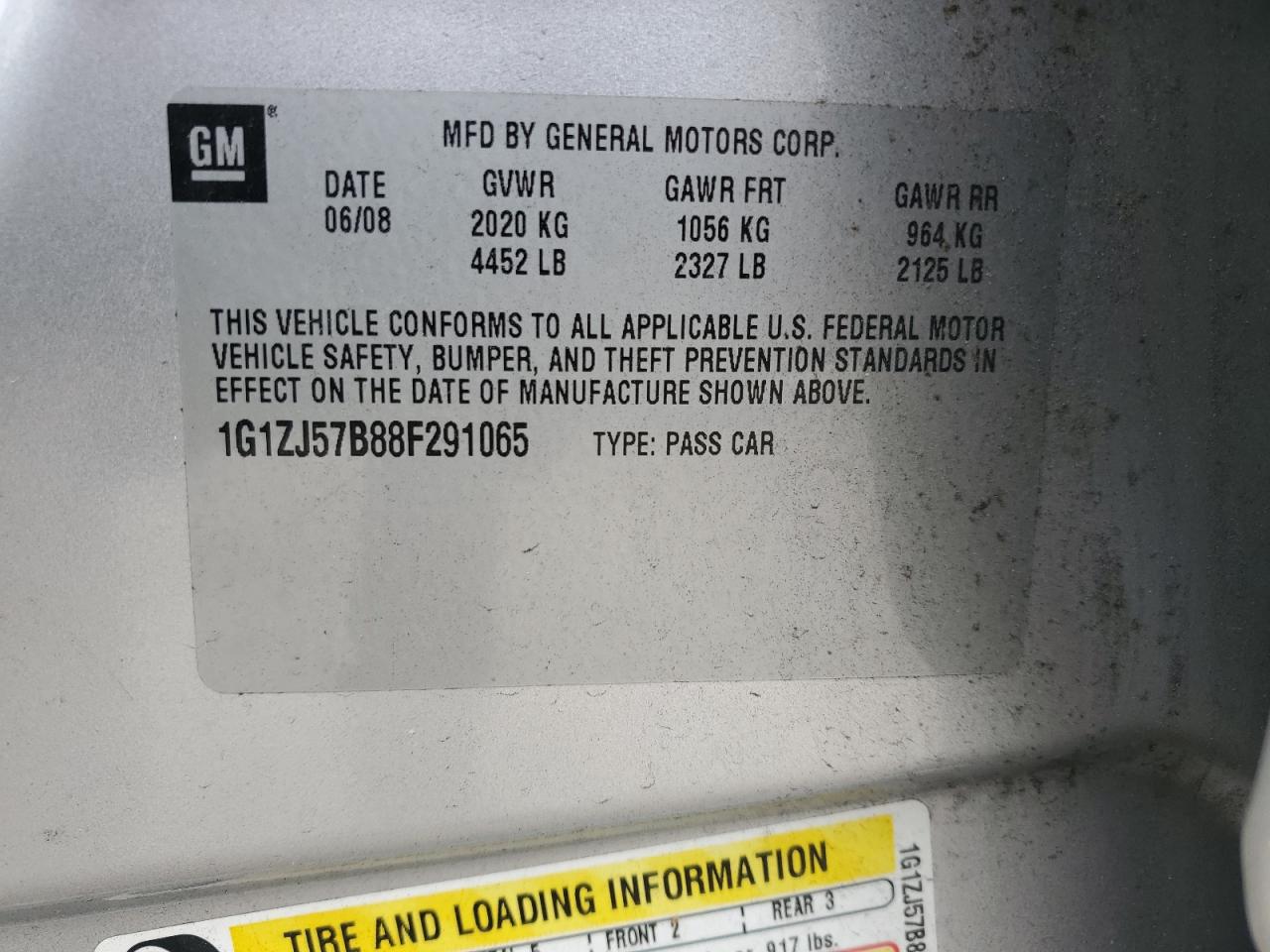 Lot #3285635312 2008 CHEVROLET MALIBU 2LT