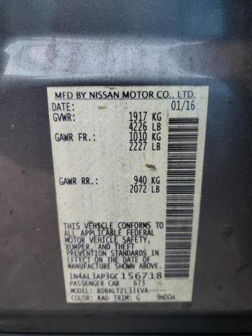 2016 NISSAN ALTIMA 2.5 #3284022840