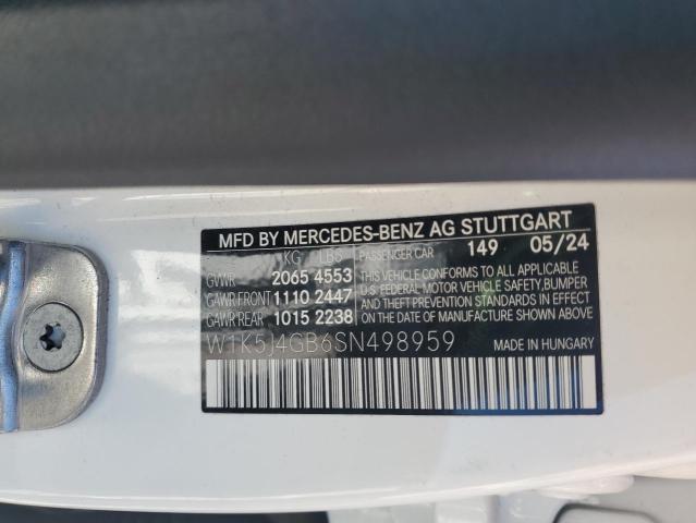 2025 MERCEDES-BENZ CLA 250 - W1K5J4GB6SN498959