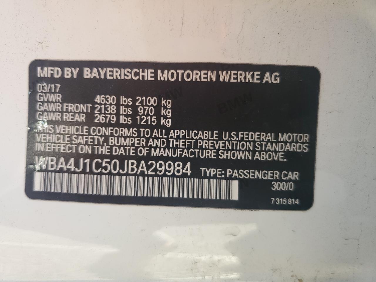 BMW 4 SERIES GRAN COUPE GRAN COUPE